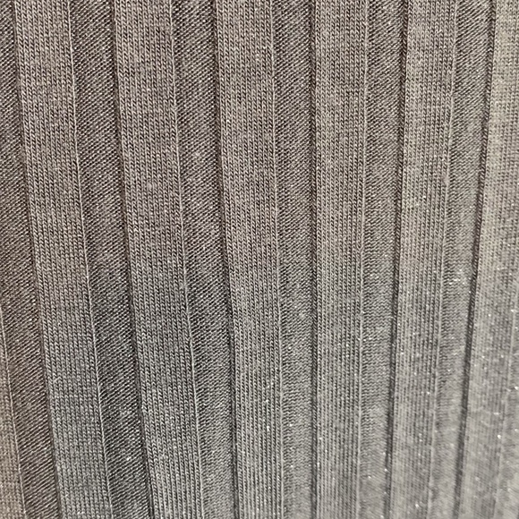 Apt. 9 Gray Sparkly Pleated Keyhole Sleeveless Mini Dress - Picture 4 of 6